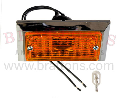 AMBER BUMPER TURN SIGNAL LIGHT